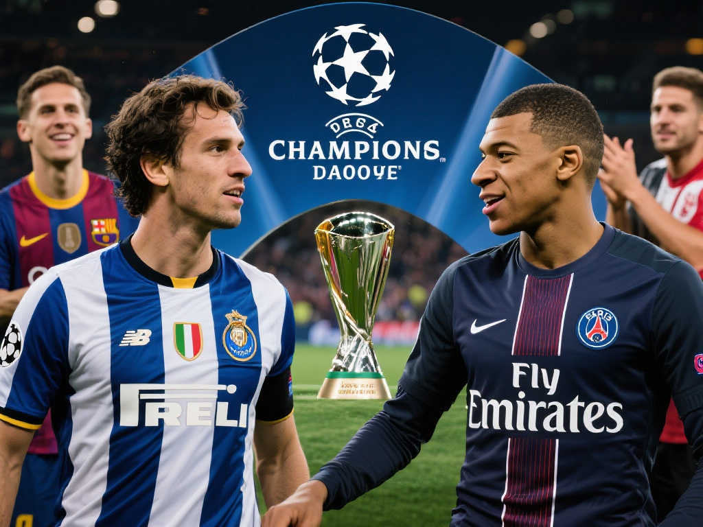 欧冠决赛：国米巴黎对决，04年后首次无英超西甲德甲身影